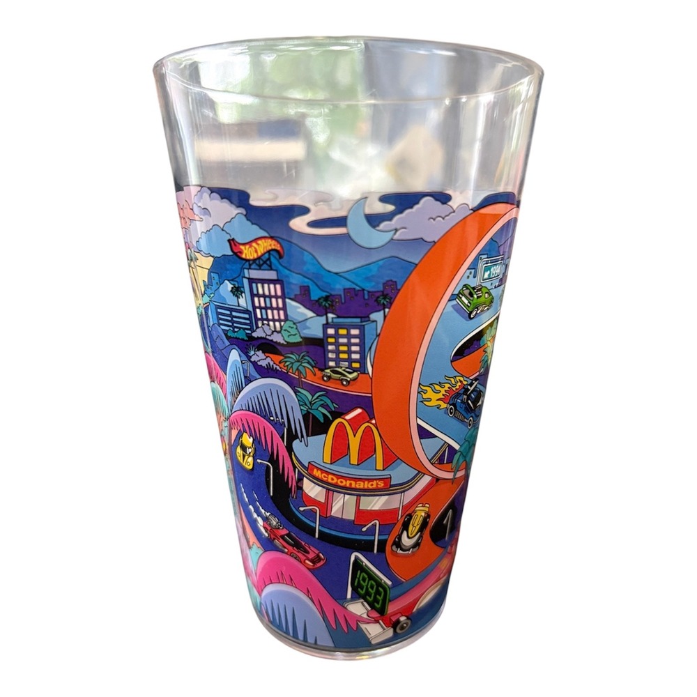 McDonalds Hot Wheels Barbie Promo Collector's Cup Never Used Opened